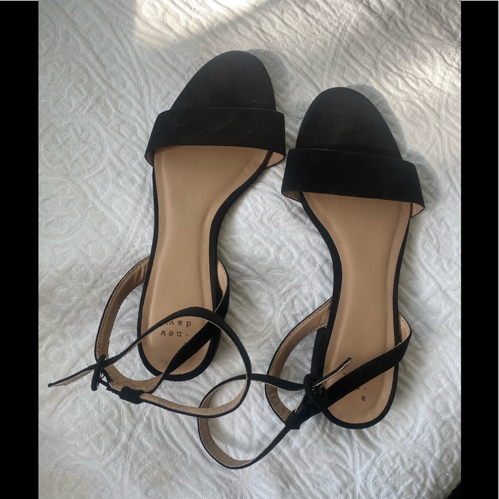 Black Suede Sandals